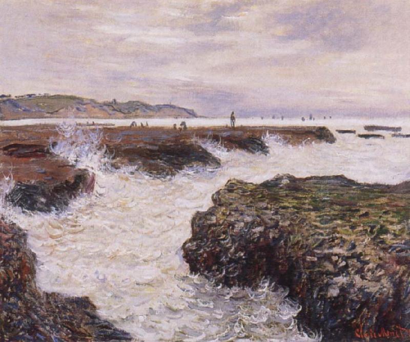 Claude Monet The Rocks near Pourville at Ebb Tide